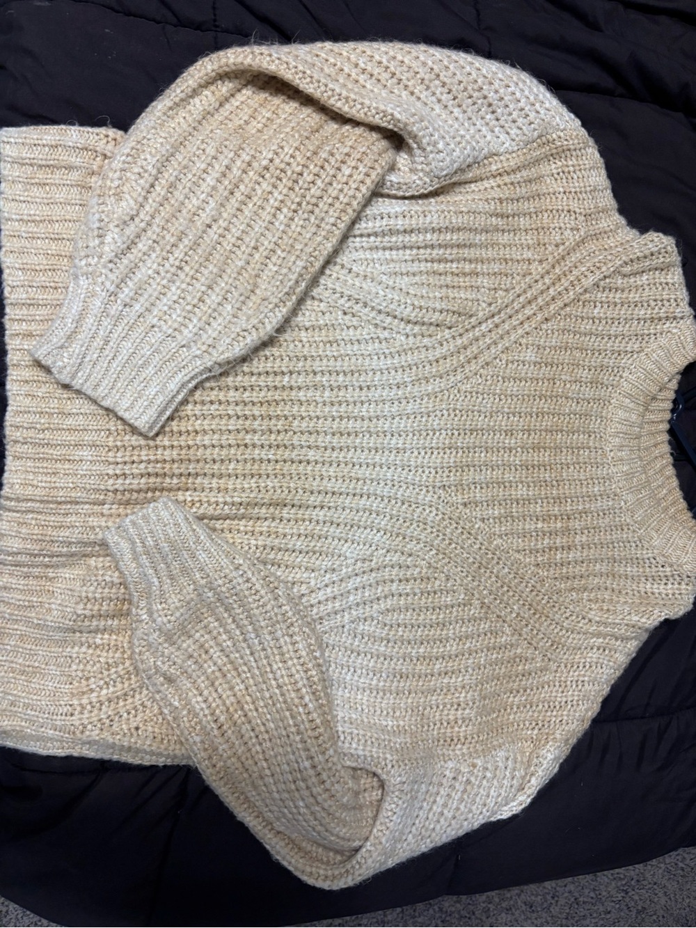 Cozy Women's Cream Knit Sweater Target
